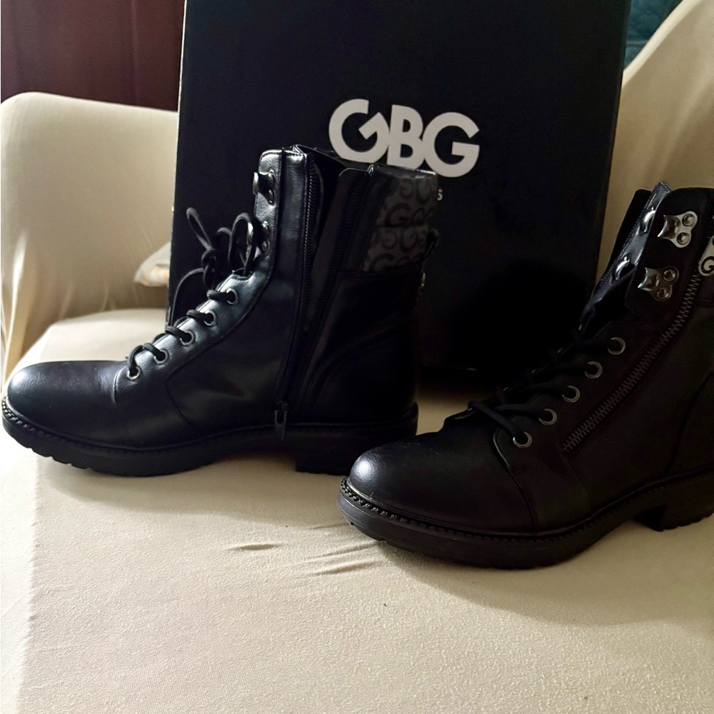 G by Guess Black Ankle Boots